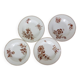 4 vintage deep plates from Sarreguemines, Danish model 210429.