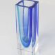 Sommerso Murano blue vase 1960