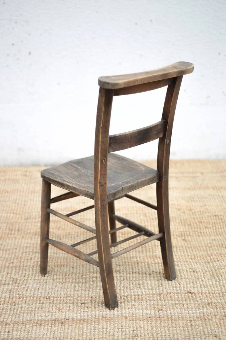 Church chair wood, religious chair, brutalist, interior decoration
