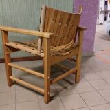 Fan armchair in Scandinavian style locust