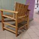 Fan armchair in Scandinavian style locust