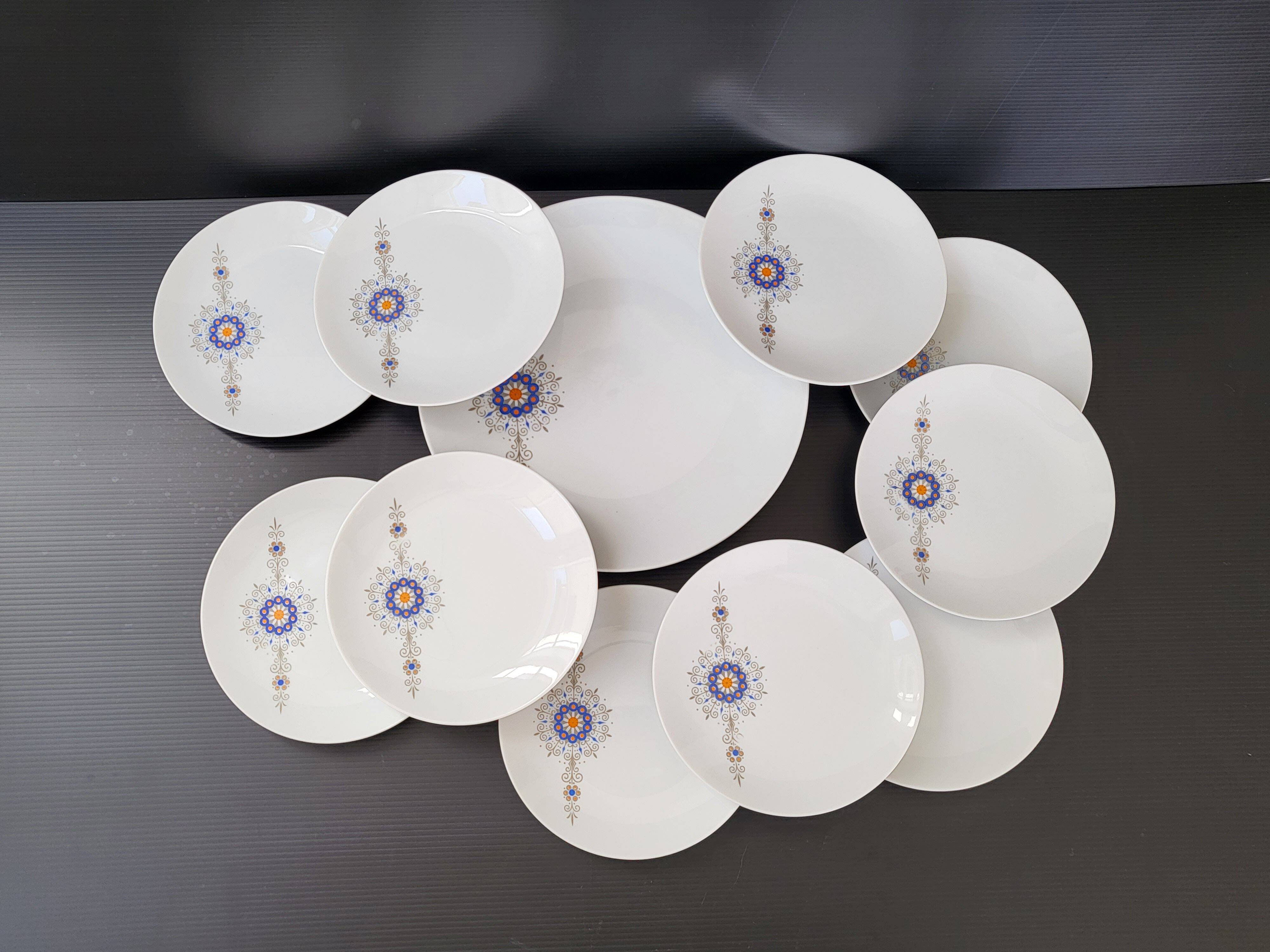 Vintage Bareuther Waldsassen dessert service 1970s