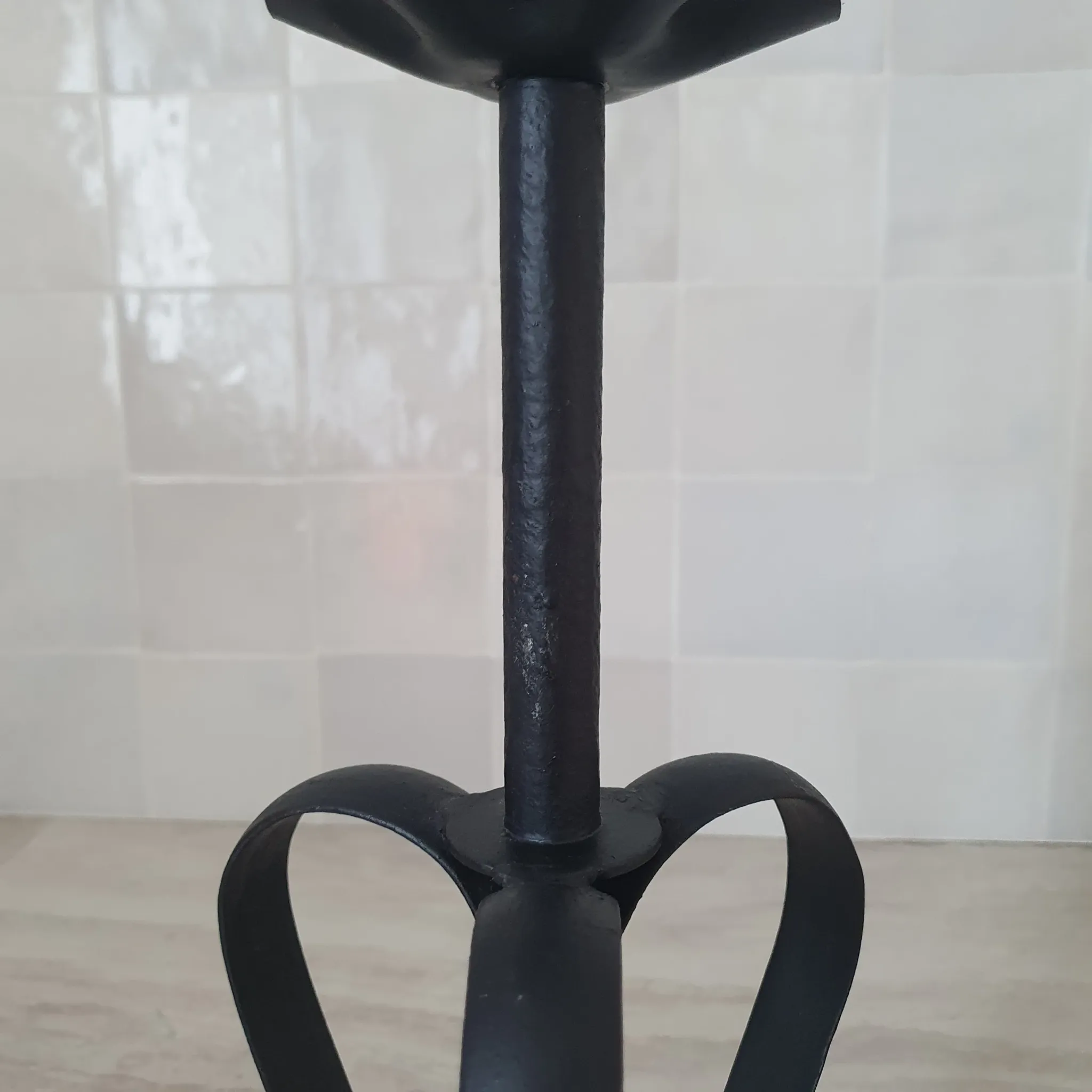 Large metal candlestick