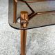 Table basse vintage cuivree 1950