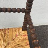 Straw corner chair for children