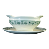 Sauciere en faience boch freres la louviere décor palmette