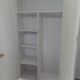 Vintage Parisian wardrobe, 2 doors re-enchanted in pearl gray.