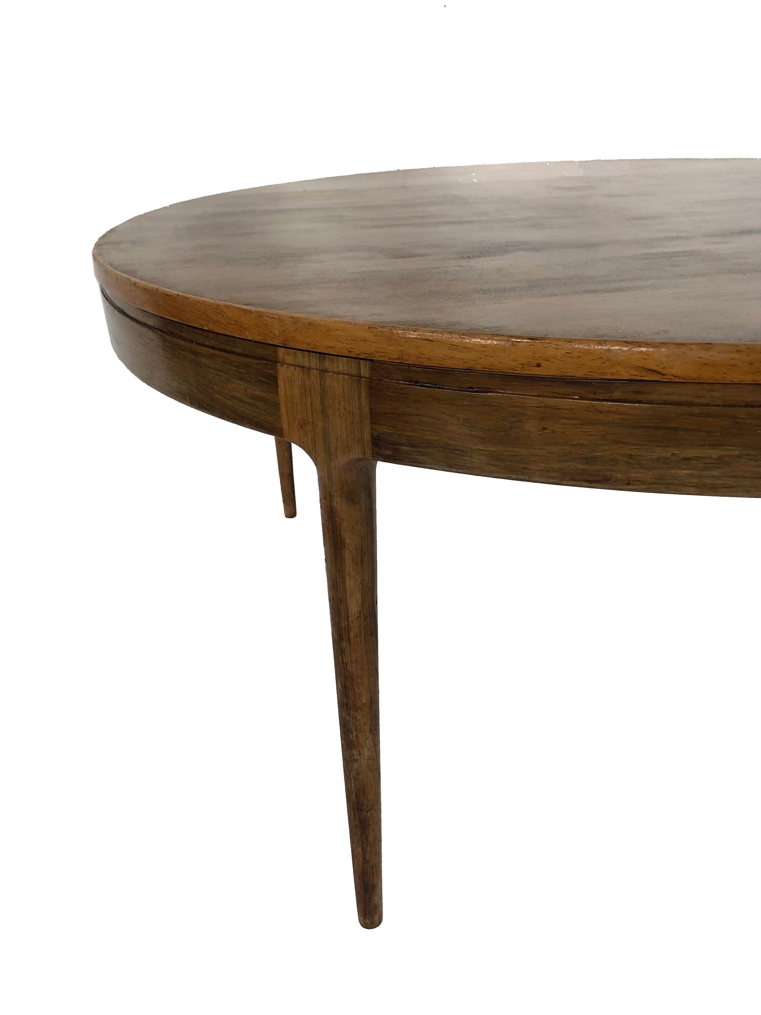 Danish coffee table in  rosewood 1960
