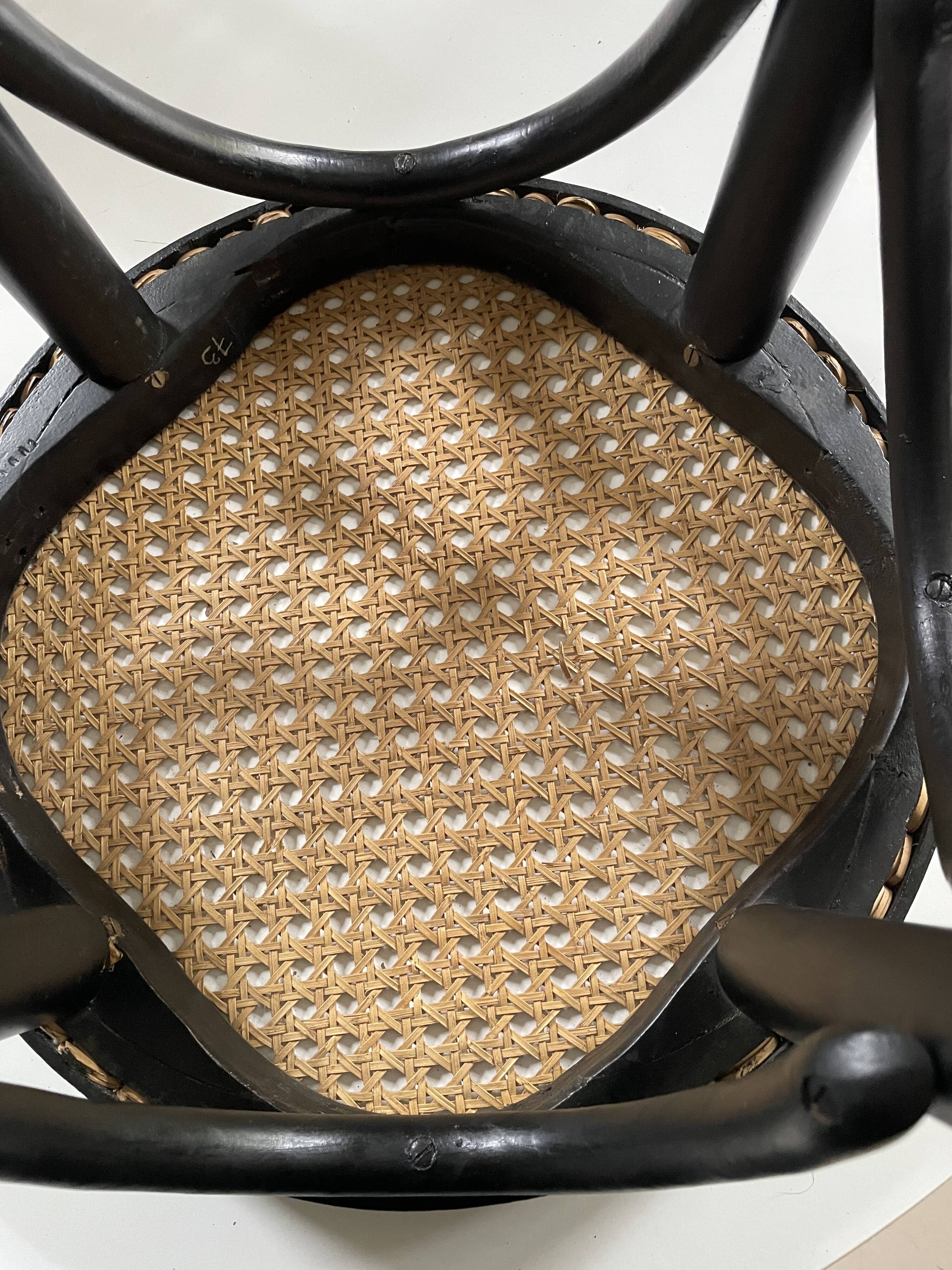 Vintage caned bar stools