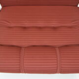 Mid-century Folding Armchair and Footstool or Daybed,1970's.