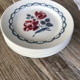 Lot of 6 dessert plates