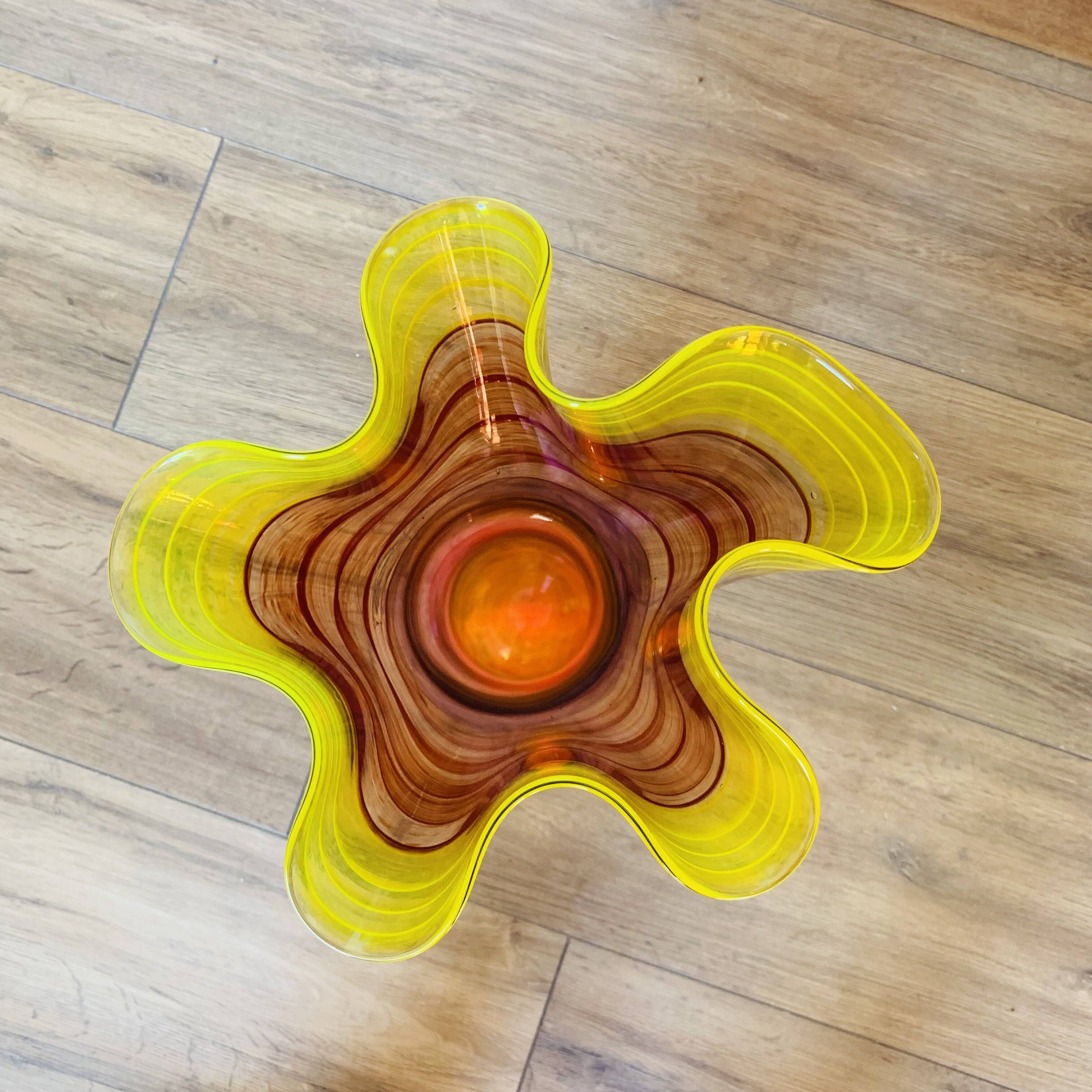 Vintage vase from Locronan glassworks