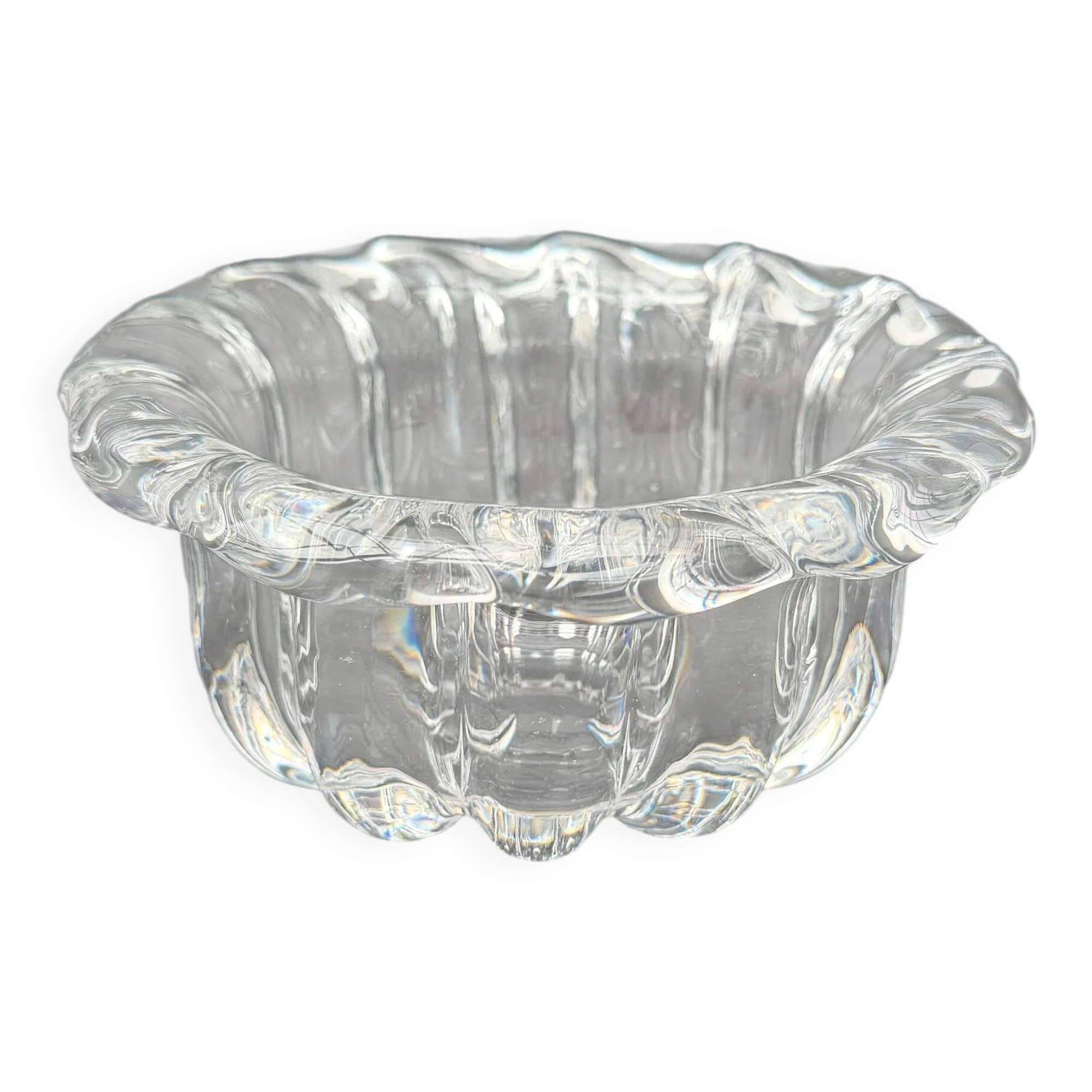 Orrefors crystal catchall, Sweden 1970
