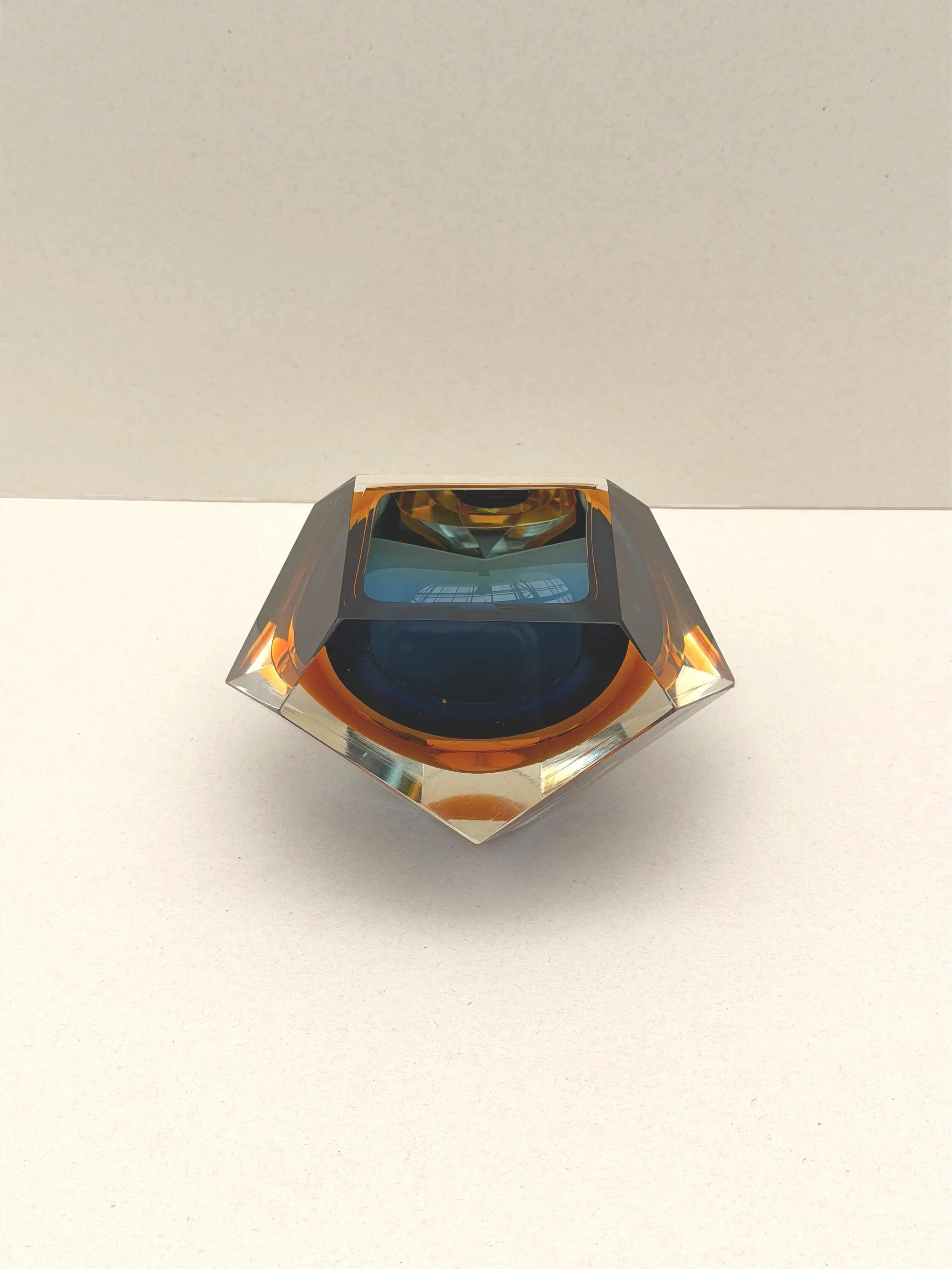 Sunk dish - Murano blown glass, Italy 1970
