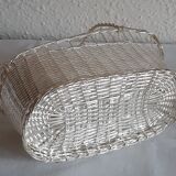 Silver-plated wine basket