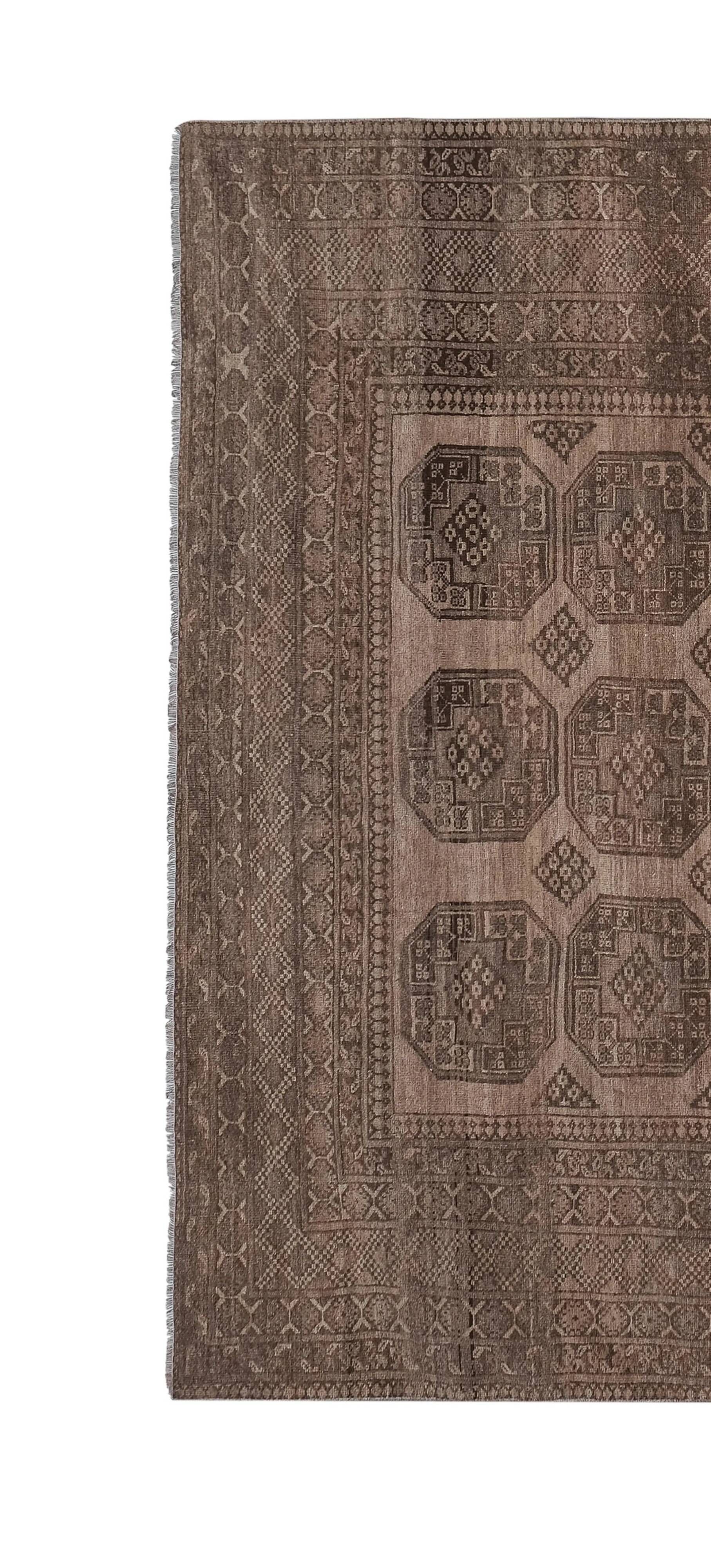 Vintage Turkish handmade rug 257x284 cm
