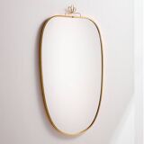 Metal and brass framed mirror