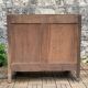 Commode art déco jaune poudré et bois brut
