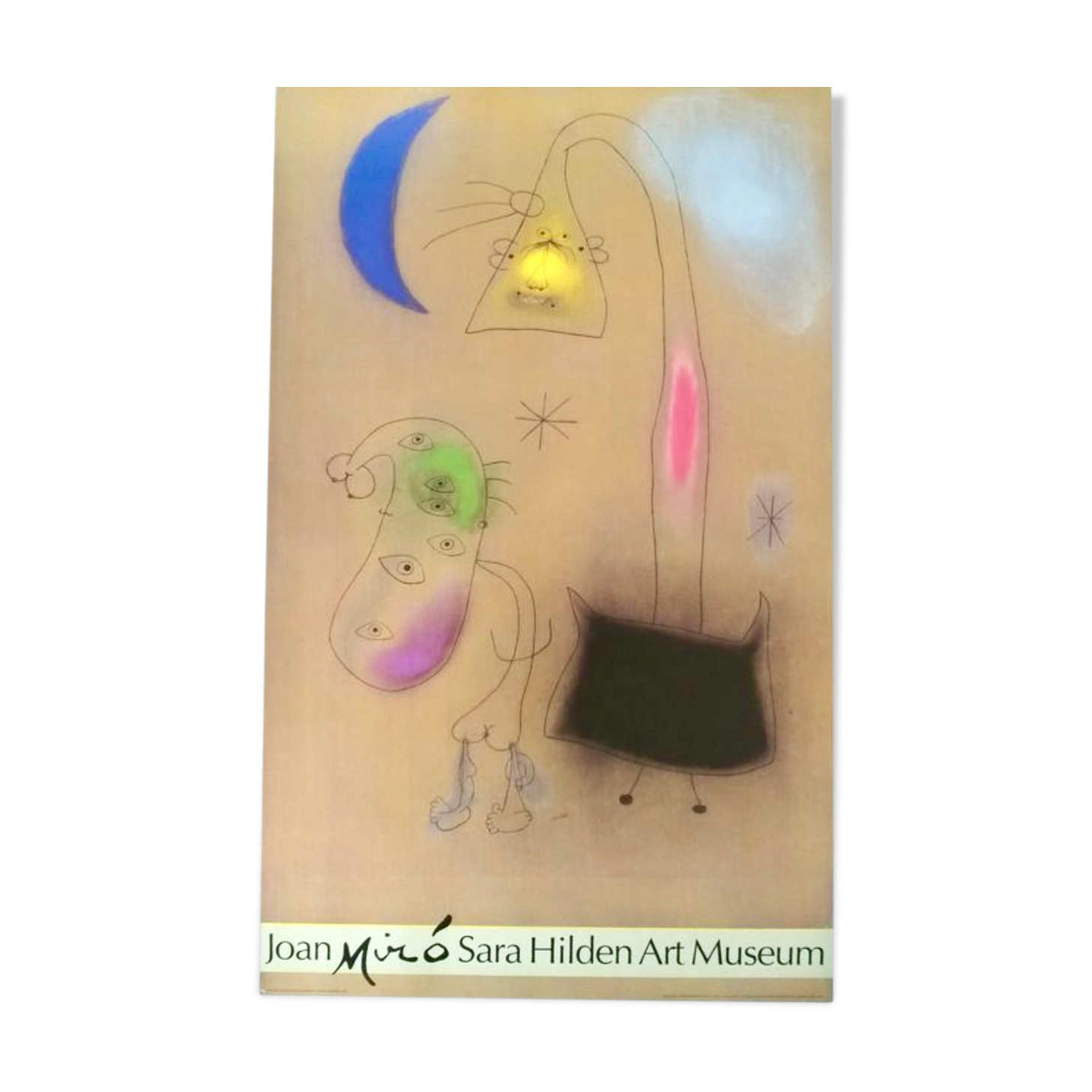 Original Joan Miro exhibition poster