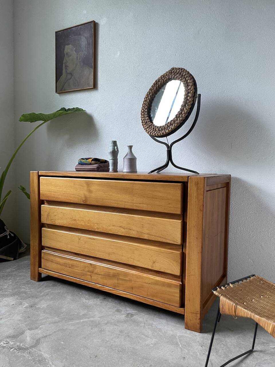 Elm chest of drawers Maison Regain