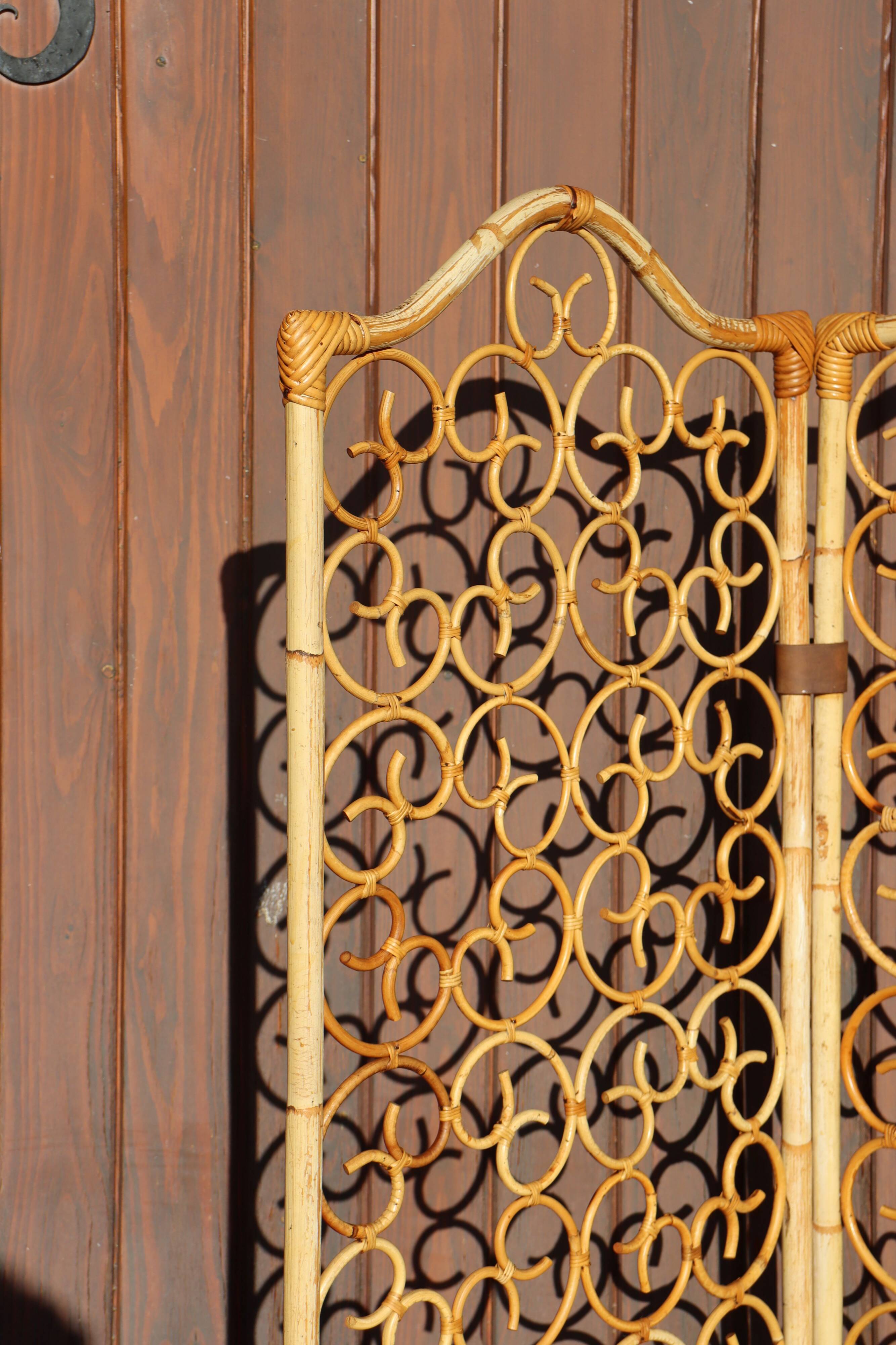 Italian rattan screen