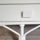 Rattan and bamboo chest of drawers