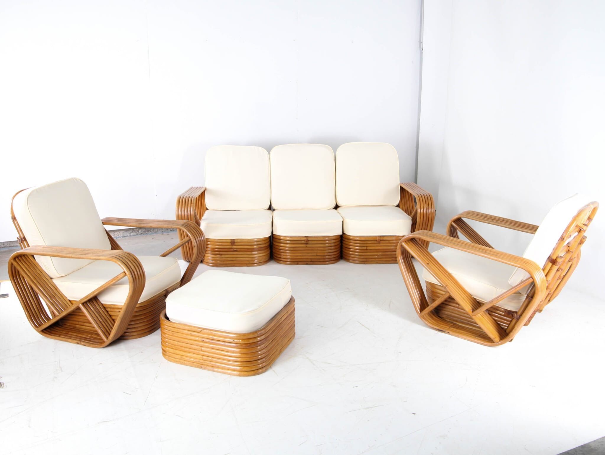 Salon en rotin de Paul Frankl