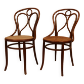 Pair of bistro chairs n°19 Fischel