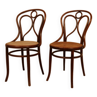 Pair of bistro chairs n°19 Fischel