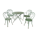 Garden furniture in wrought iron