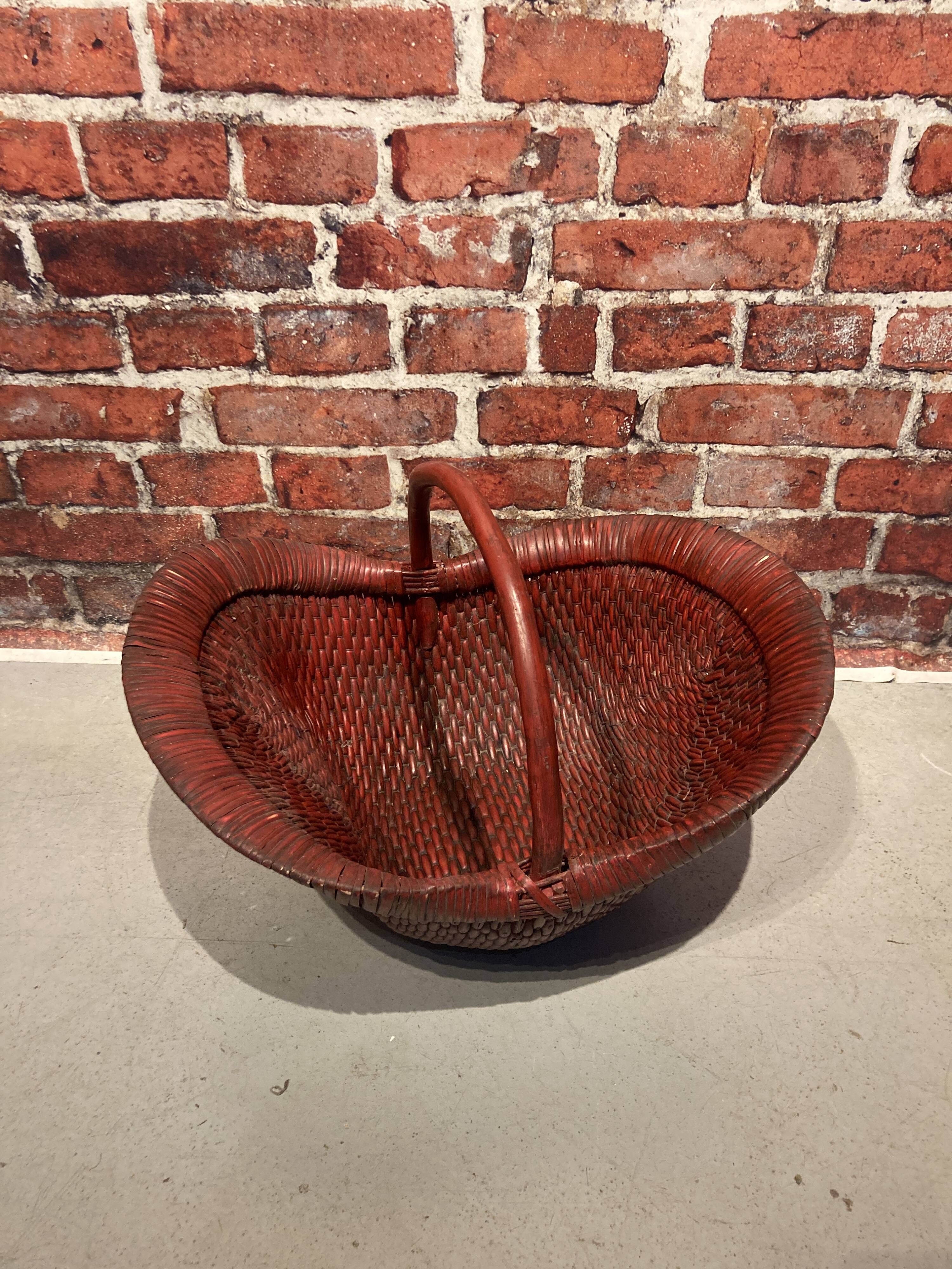 19th century China basket