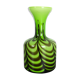 Large Green Vintage Pop Art Opaline Florence Vase Design 1970s Italy