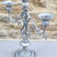 Vintage chandelier / candelabra in cast aluminum