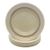 6 deep plates with fine blue and brown rim decorations.