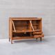 Guillerme et Chambron oak mid-century french cabinet sideboard