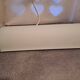 Rectangular wall light 1990 in frosted glass and silver metal