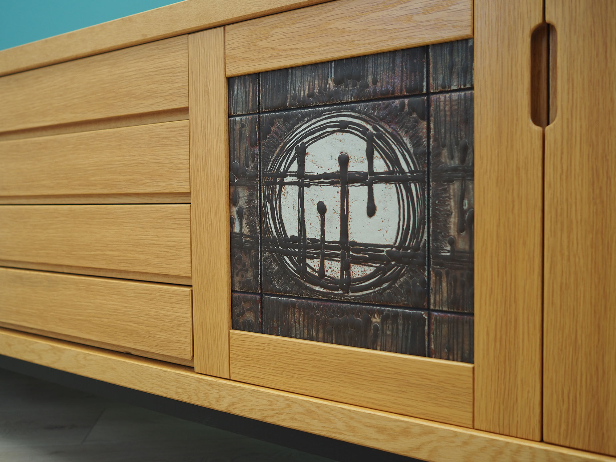Ash sideboard, Danish design, 1970s, designer: Poul H. Poulsen, production: Gangsø Møbler