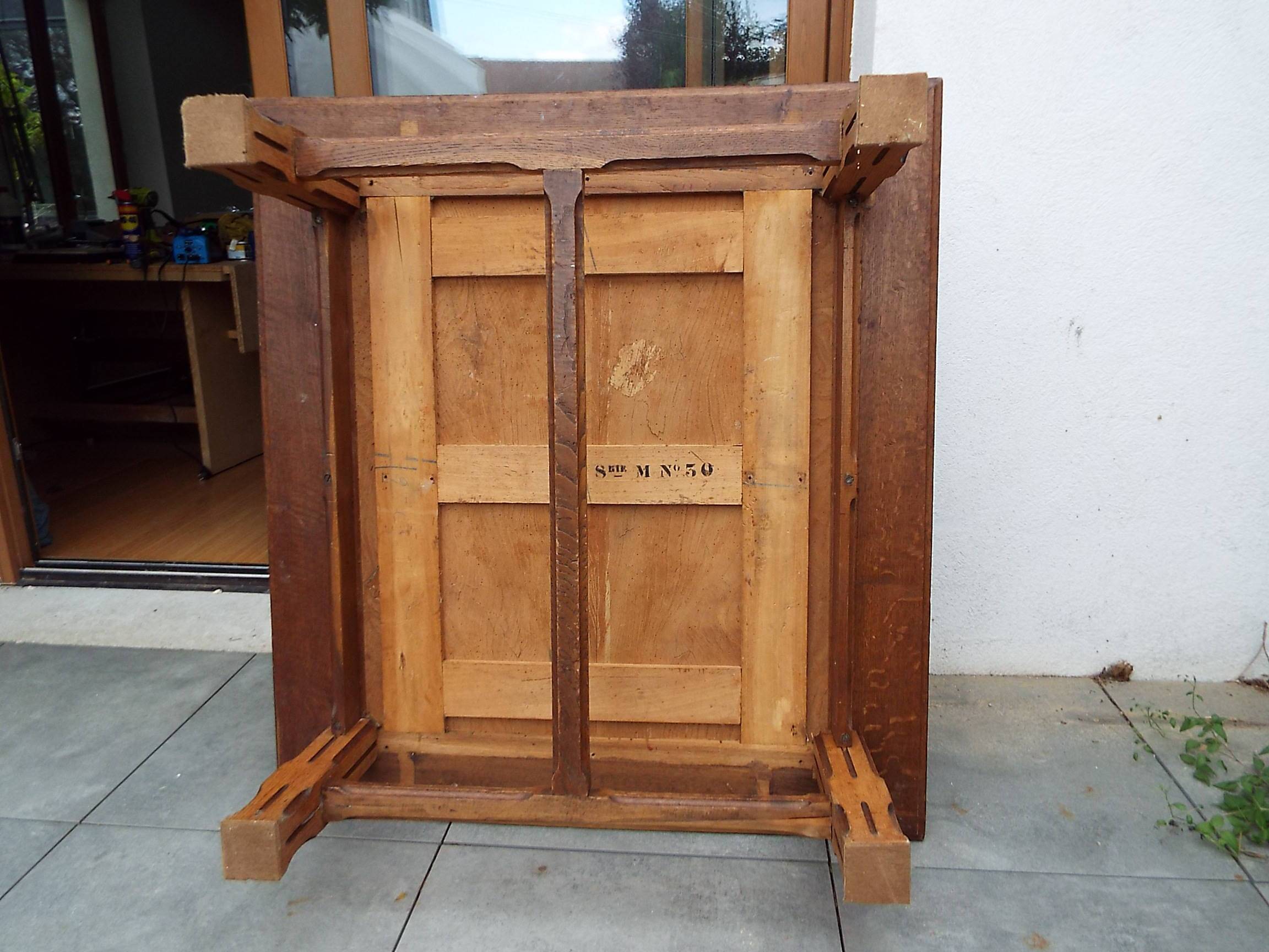 Square wooden coffee table