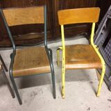 Lot de 4 chaise d'école