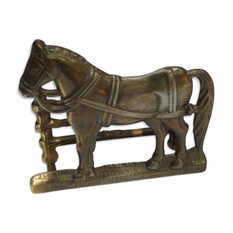 Porte lettres cheval en laiton