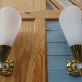 Pair of cone wall lamps 1950