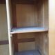Vintage wardrobe with compass feet in beech