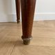 Napoleon III style bedside table in walnut burl and marble