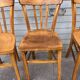 (Lot) 4 Honey Bistro Chairs