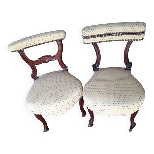 Paire de chaises fumeur
