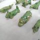 Set ceramic animal knife holders