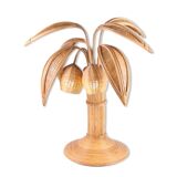 Rattan “coconut tree” lamp