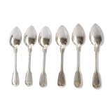 Set of 6 Chritofle silver spoons