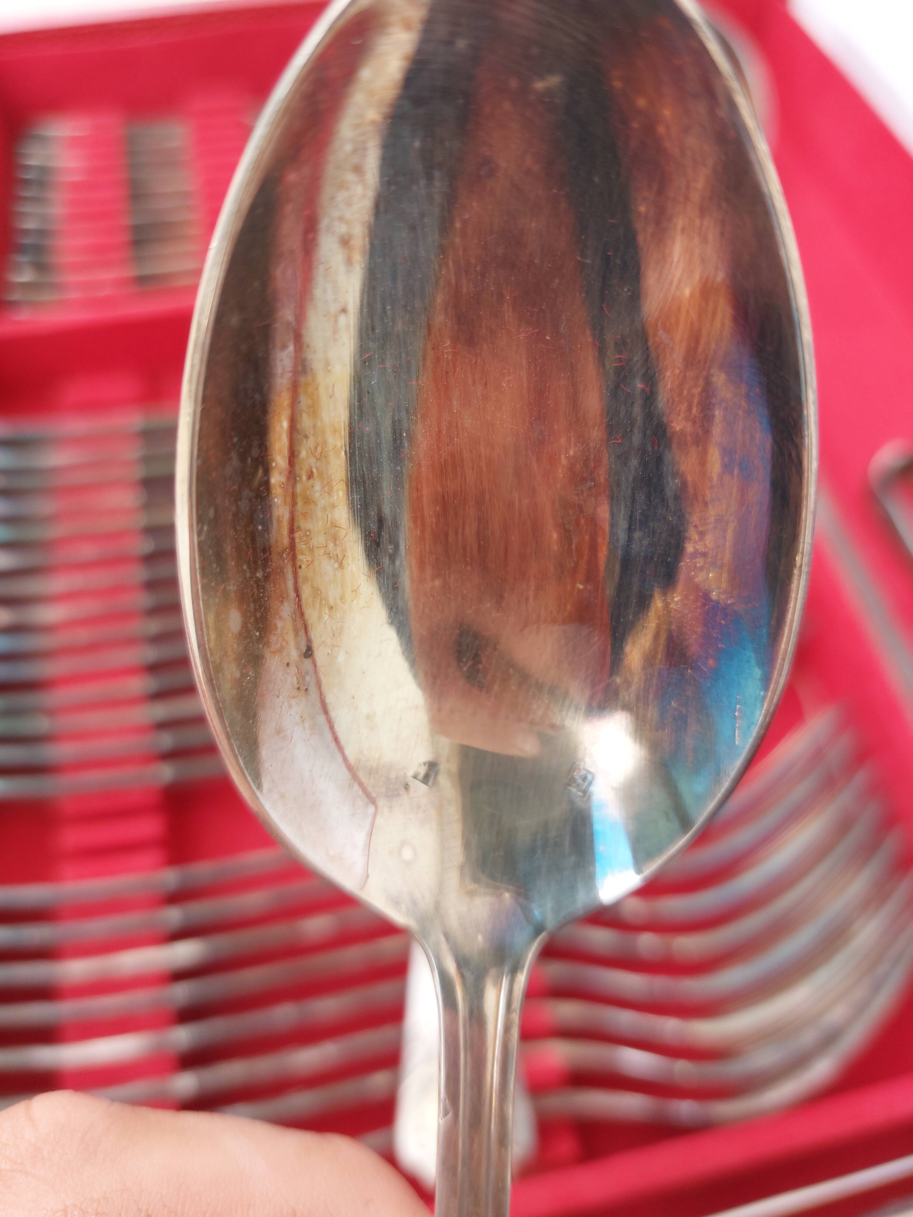 Housewife 130 pieces in silver metal goldsmith Platil