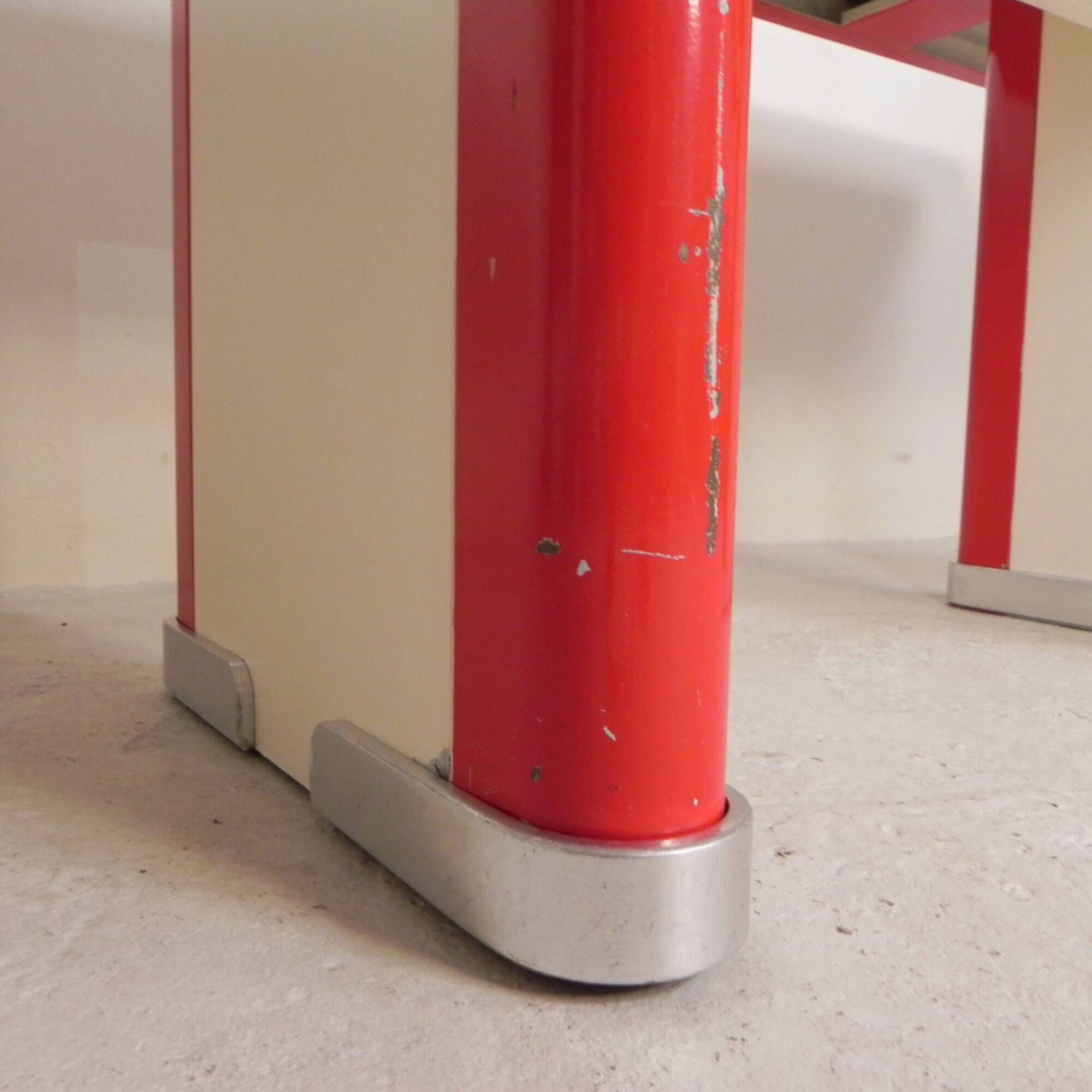 Ahrend Oda dining table desk with aluminium edge, 1950s